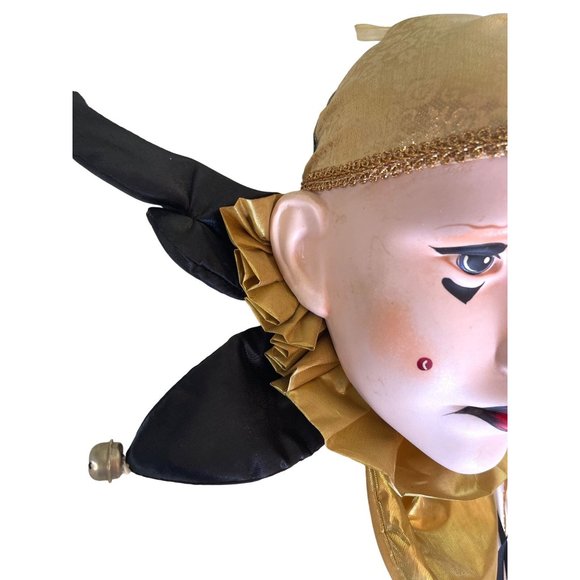 Brinn's Ceramic Harlequin Clown Head Wall Art Vintage Mardi Gras Hand Painted - Picture 7 of 9